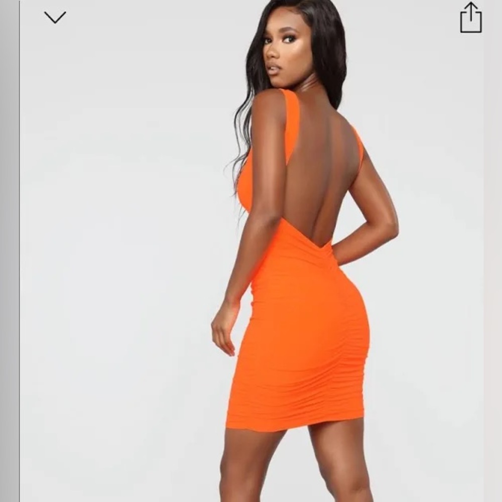 Fun for One Ruched Dress - Picture 2 of 5